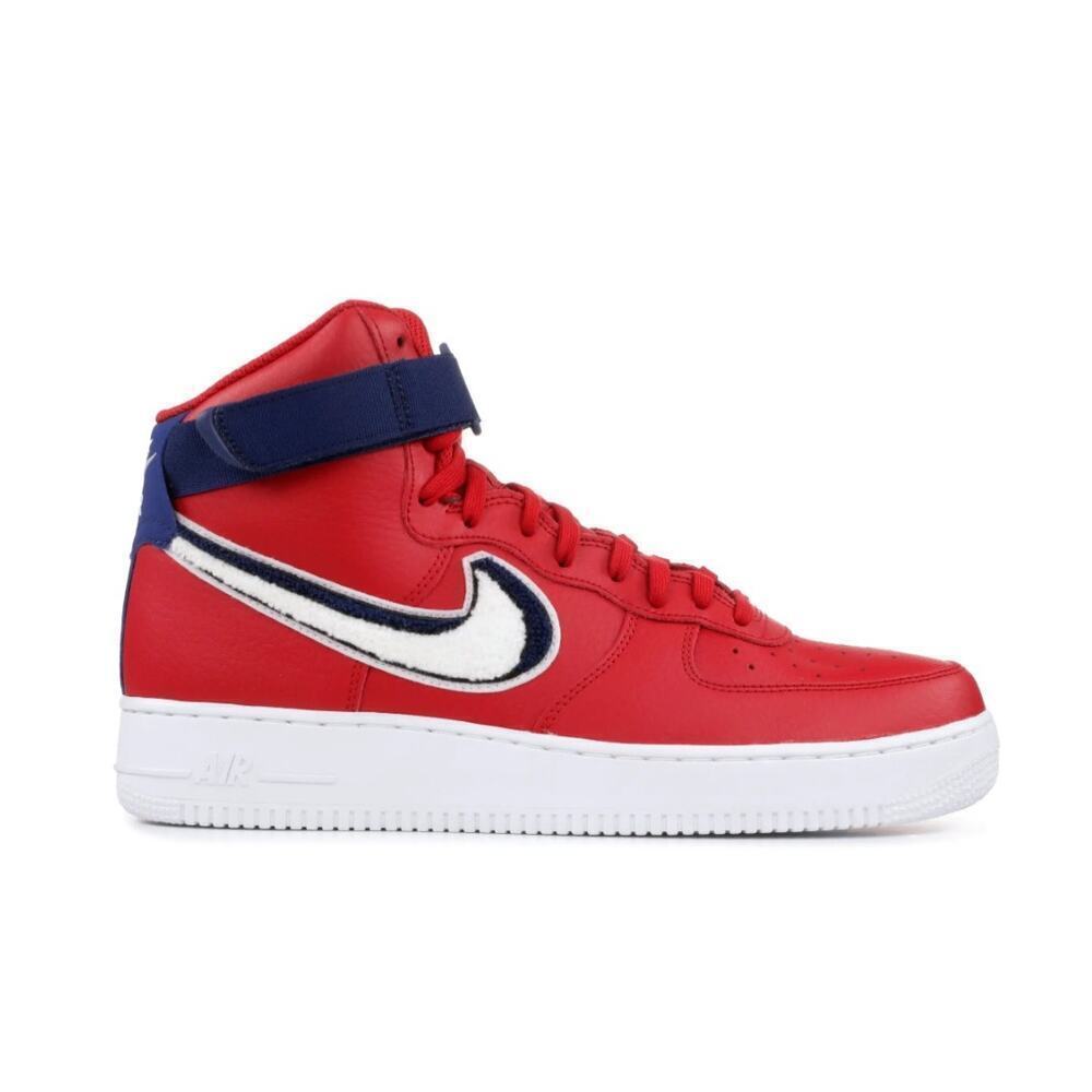Air Force 1 High '07 LV8 Red Nike Air Used Sneakers Men's 7.5 US